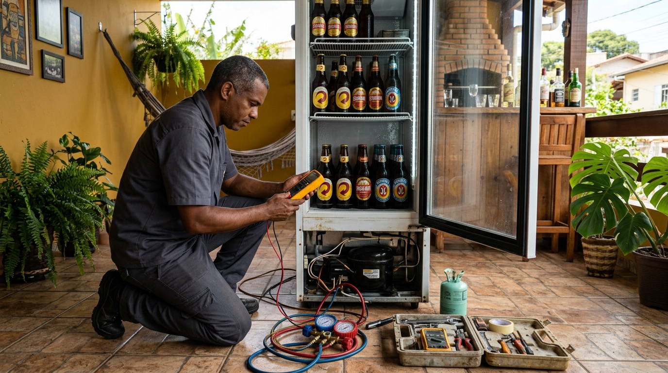 Manutenção da placa eletrônica de cervejeira no Centro, Canoas‑RS